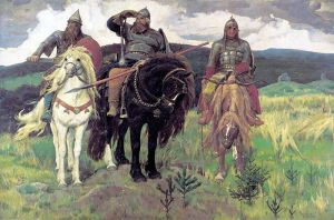 Bogatyri (“Valiant Warriors of Old”) (1898), Viktor Vasnetsov