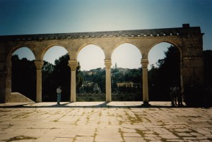 Arches Above Eastern Gate (Golden Gate) in Jerusalem