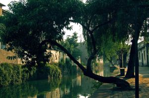 Canal Along Pingjiang Road in Suzhou, China