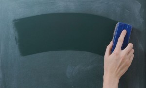 Erasing The Slate; Starting Again With A Clean Slate