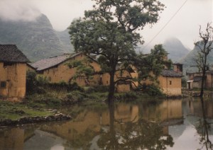 Riverside Hamlet on Li Jiang Near Yangshuo, China