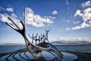 The Sun Voyager (Solfar in Icelandic) is a sculpture Jon Gunnar Arnason (1931-1989), an Icelandic artist born in Reykjavik