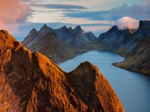 Top of the World in Lofoten Islands, Norway