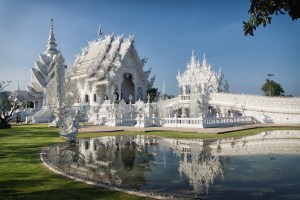 Wat Rong Khun, the White Temple, in Chiang Rai, Thailand
